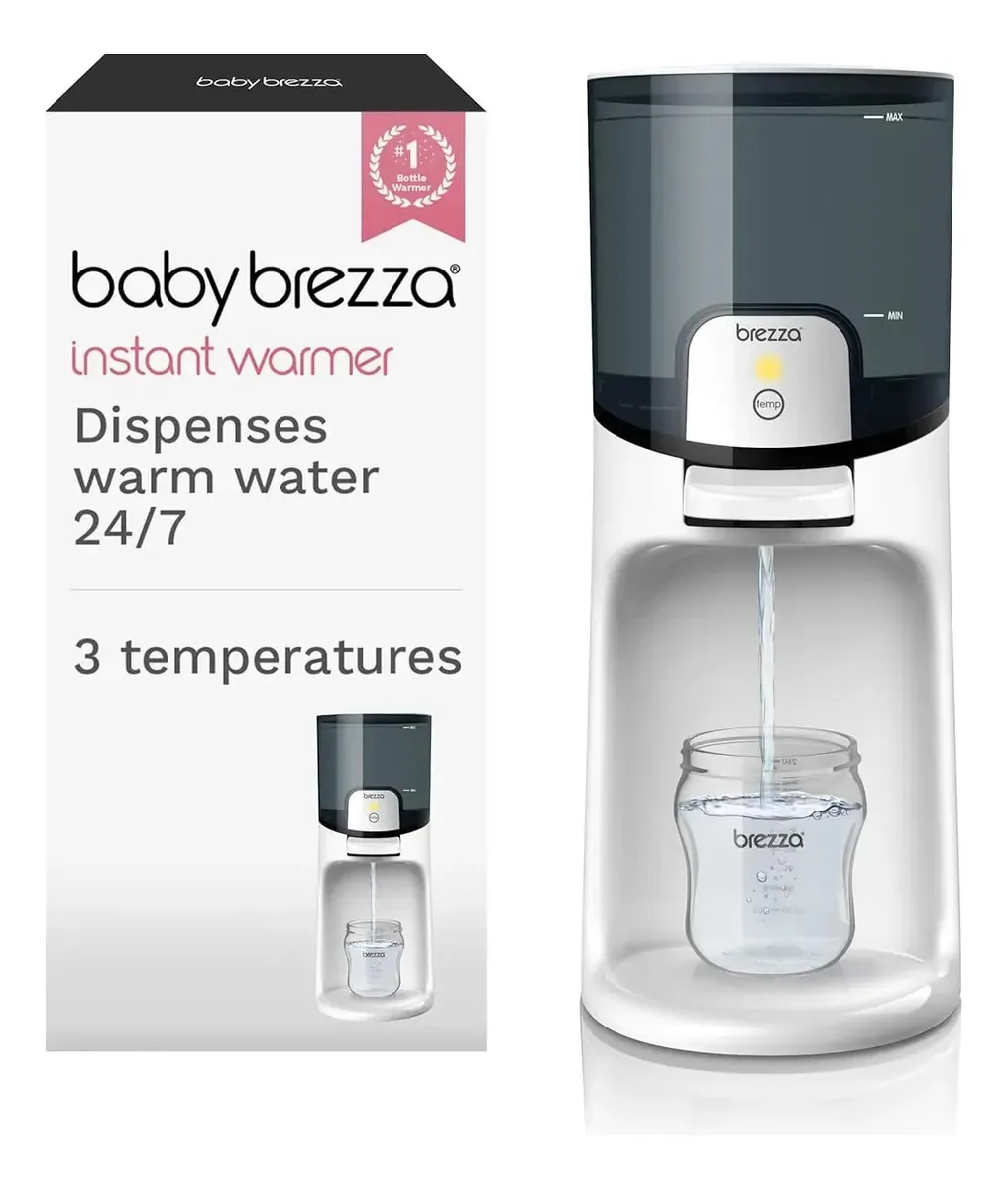 Aquecedor instantâneo de biberões 24/7 com 3 temperaturas, branco e cinza