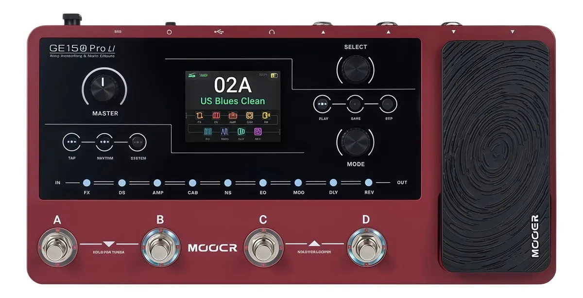 Processador de efeitos de guitarra Mooer Ge150 Pro Li
