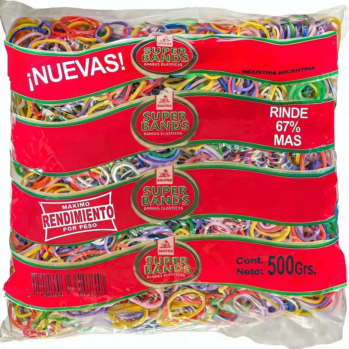 Bandas elásticas Super Bands 500gr Colors Gummies