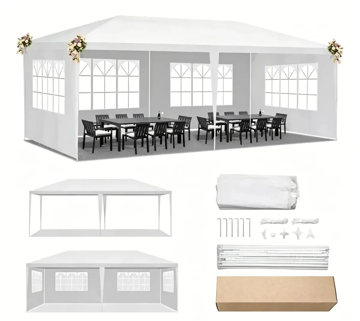 Toldo XomiVp DQ-1020-1 retrátil - branco
