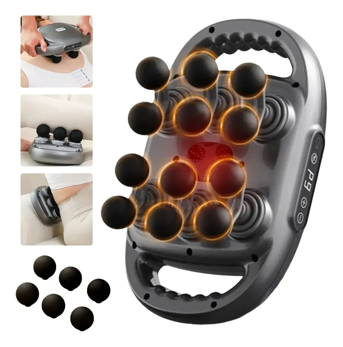 Pistola de massagem muscular elétrica profissional Raoshijiedkes Massageadores elétricos, massageador, massageador portátil, massageador elétrico, massageador, massageador, massageador elétrico,...