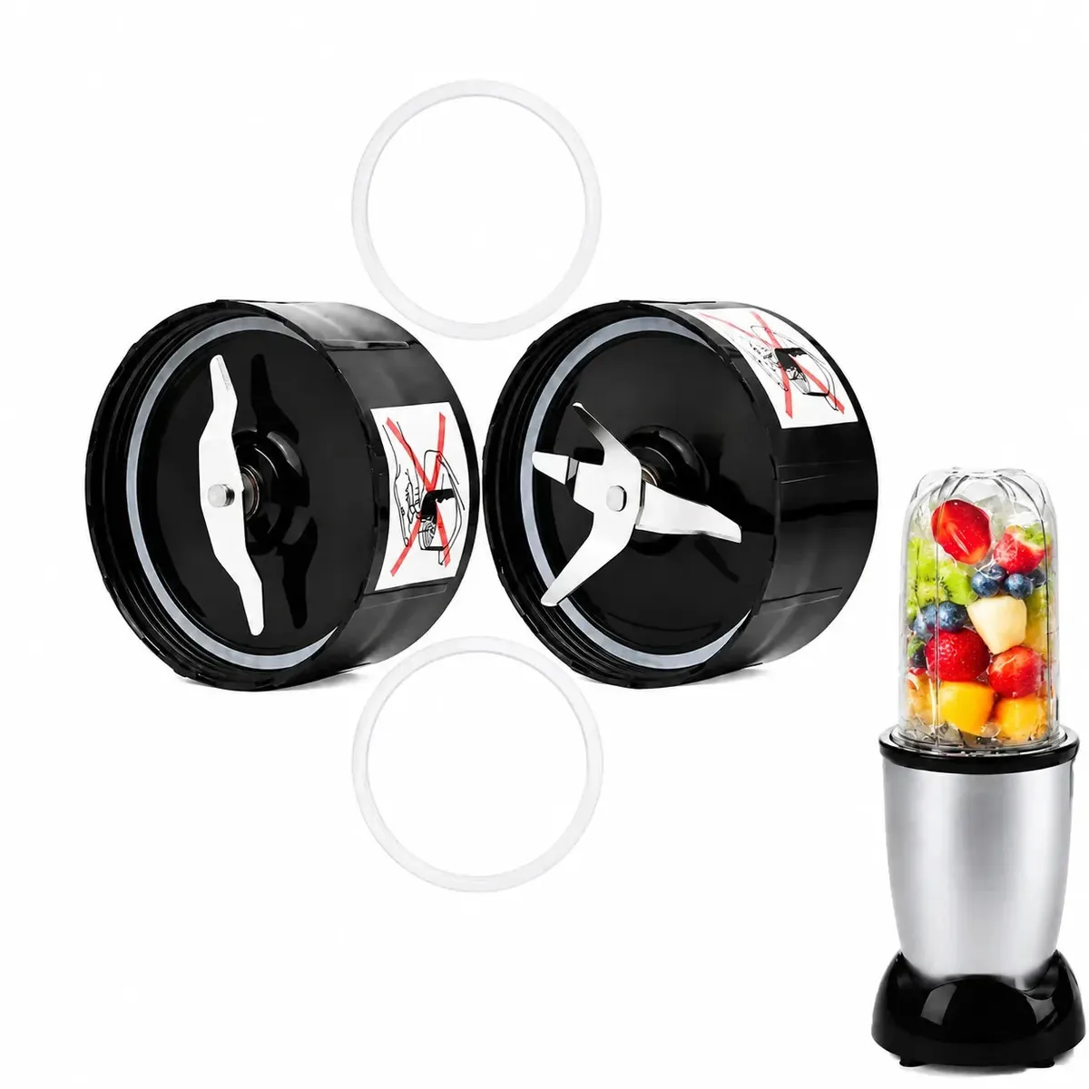 Lâminas cruzadas e direitas para liquidificador Magic Bullet 250w