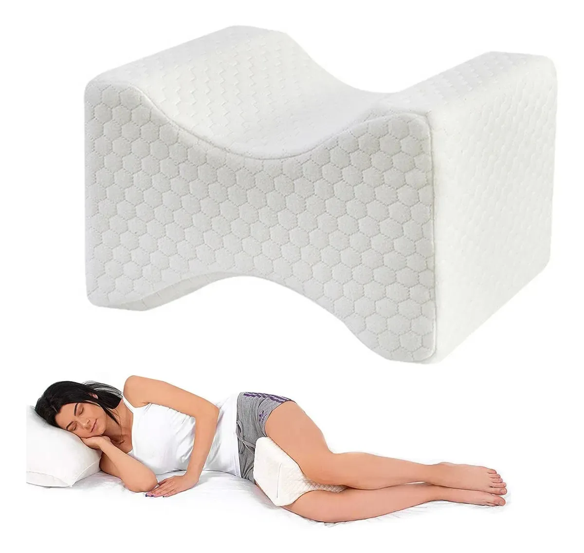 Almofada ergonômica separadora de pernas
