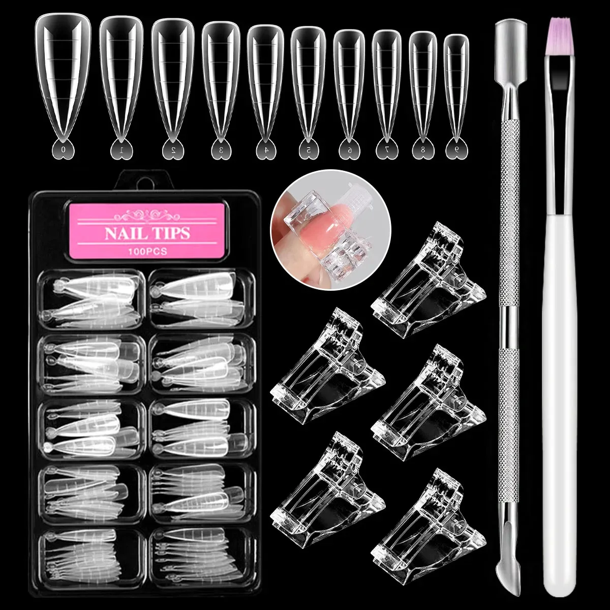 Kit de ferramentas e extensões para unhas Polygel