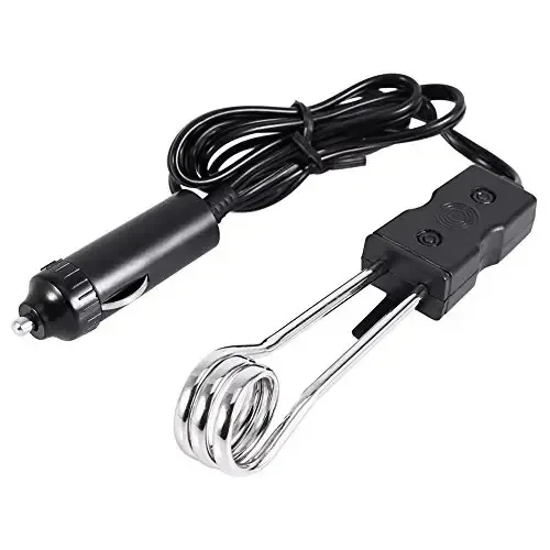 Aquecedor elétrico de imersão de 12V/24V para carro, aquecedores elétricos de imersão Ultimate Intervention para acampamento ao ar livre (12V)