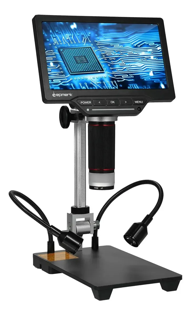 Microscópio digital Lepmerk com microscópio multímetro