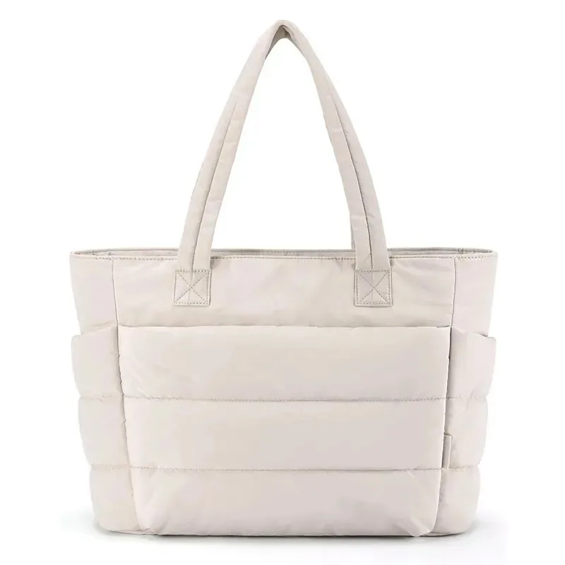 Bolsas para mulheres Sacola de ombro feminina Bolsa de ombro Bolsas bege