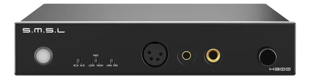 Amplificador de fone de ouvido S.m.s.l H300, pré-amplificador classe D totalmente balanceado, amplificador de áudio HiFi integrado, pré-amplificador DAC de última geração com saída única de