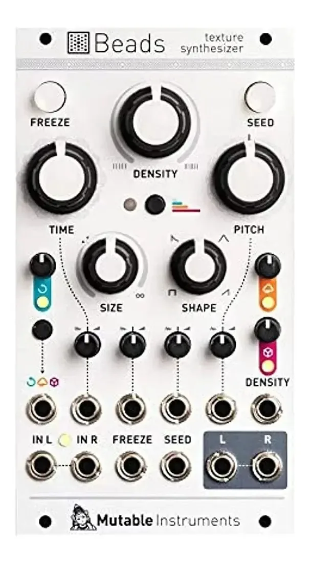 Teclado sintetizador mutable instruments Beads digital