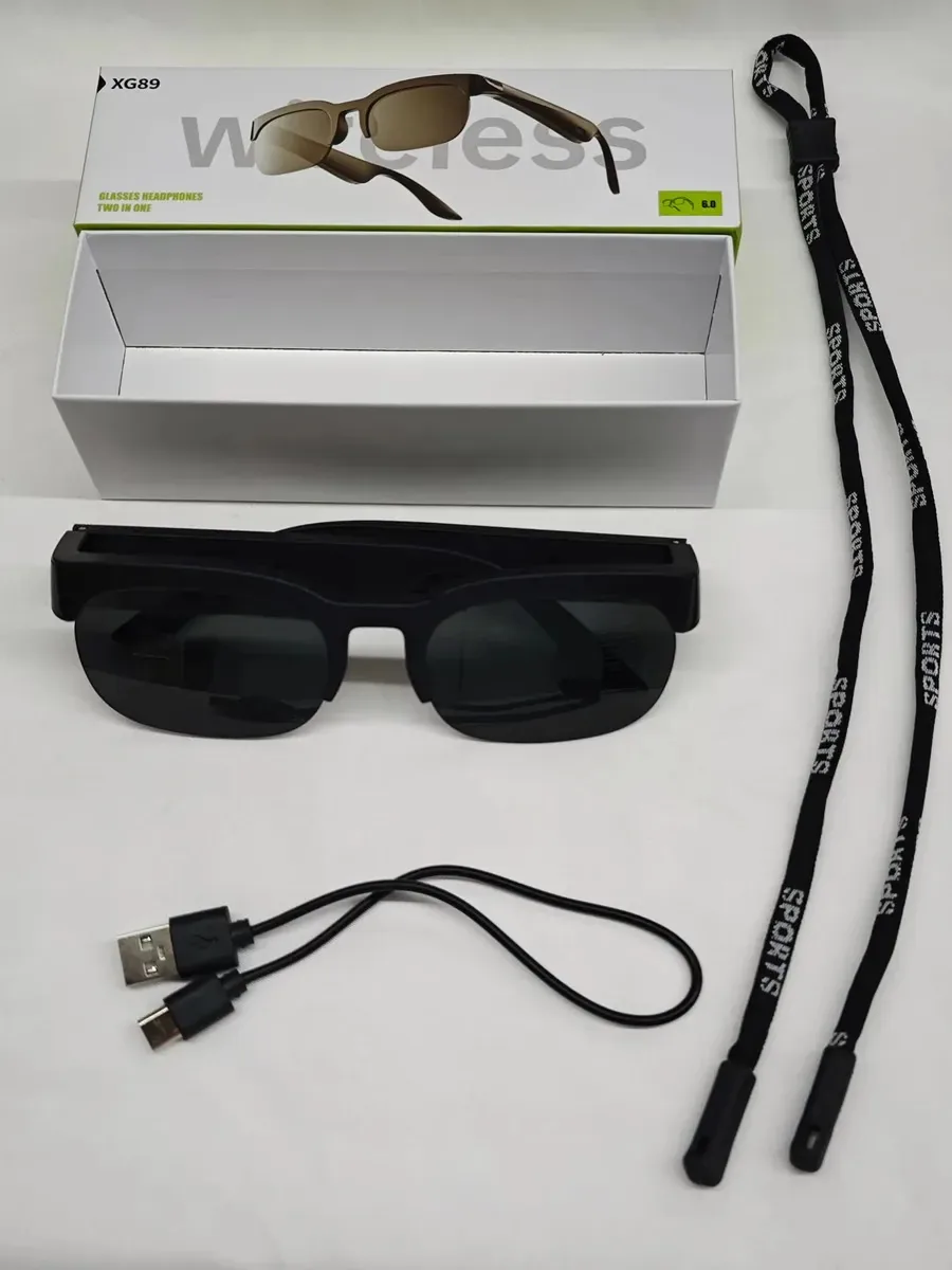 Lentes inteligentes Bluetooth com fones de ouvido de mãos livres