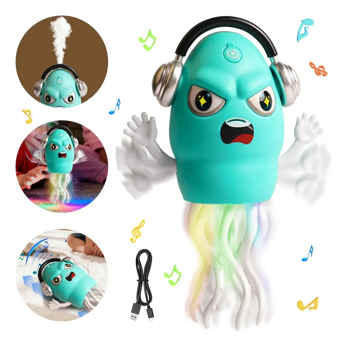 Brinquedo Pulpo Apto Para Bebês Verde Bottorry