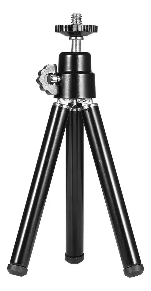 Mini tripé de webcam portátil Kondian para smartphone Webcam flexível Suporte de mesa leve Suporte de telefone Suporte de mesa