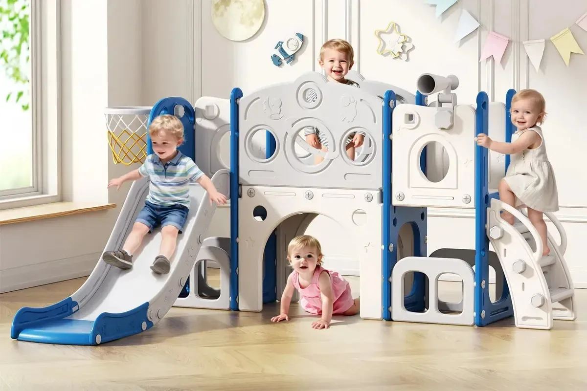 Jogo de slides para crianças Babytronic Bluegrey
