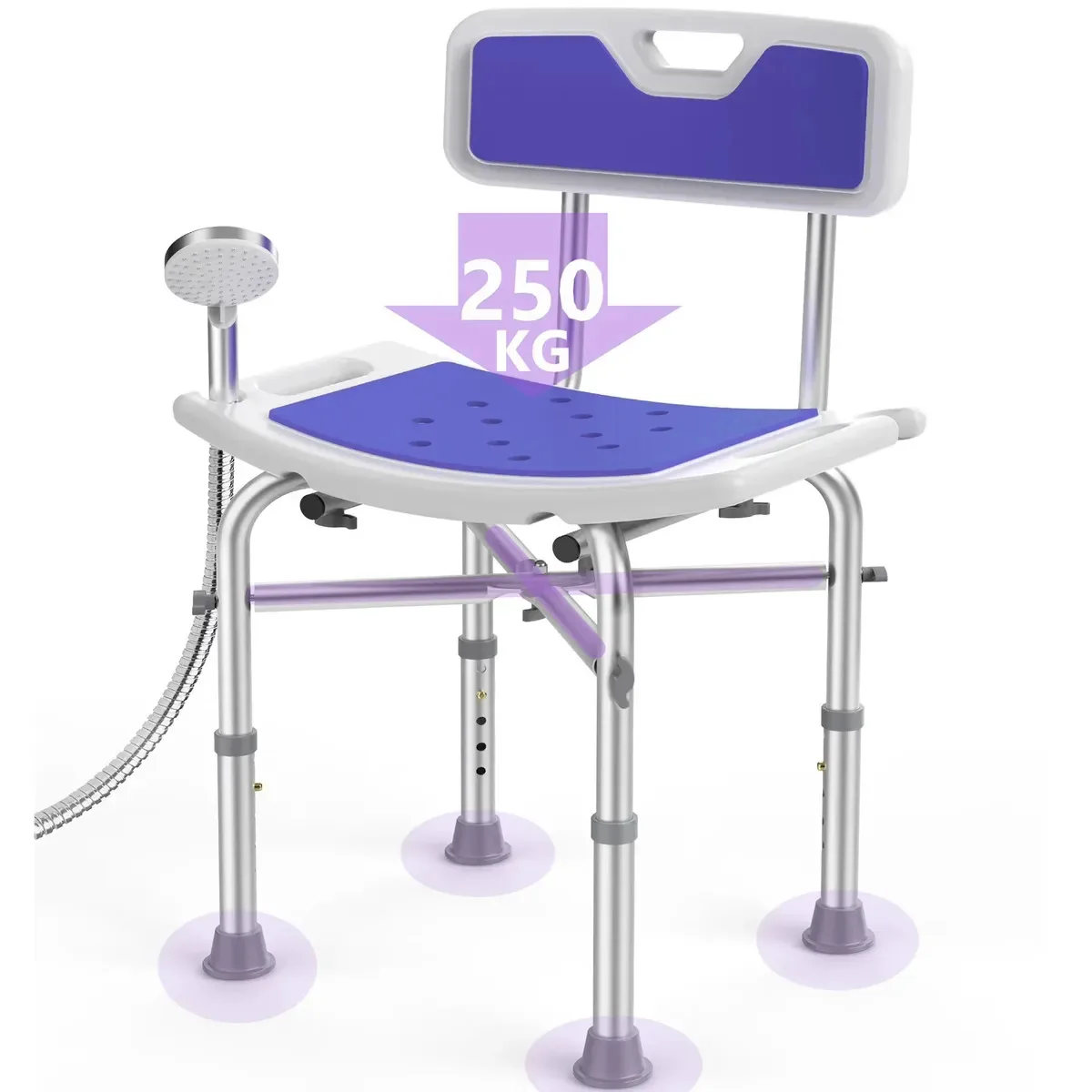 Cadeira de rodas violeta