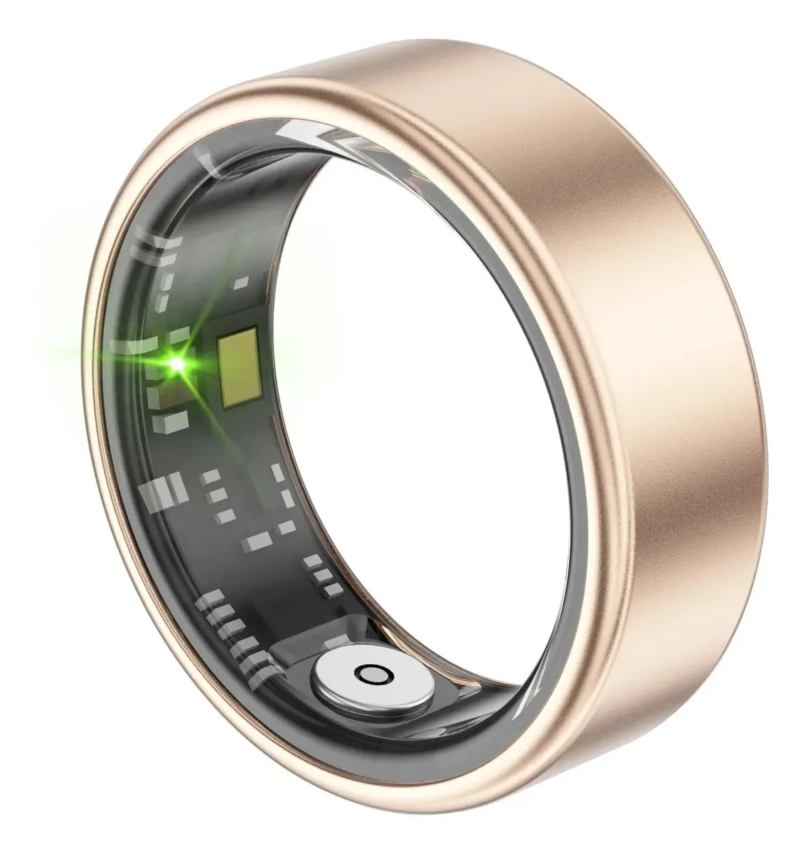 Anel inteligente unissex, rastreador de frequência cardíaca, cor dourado-10