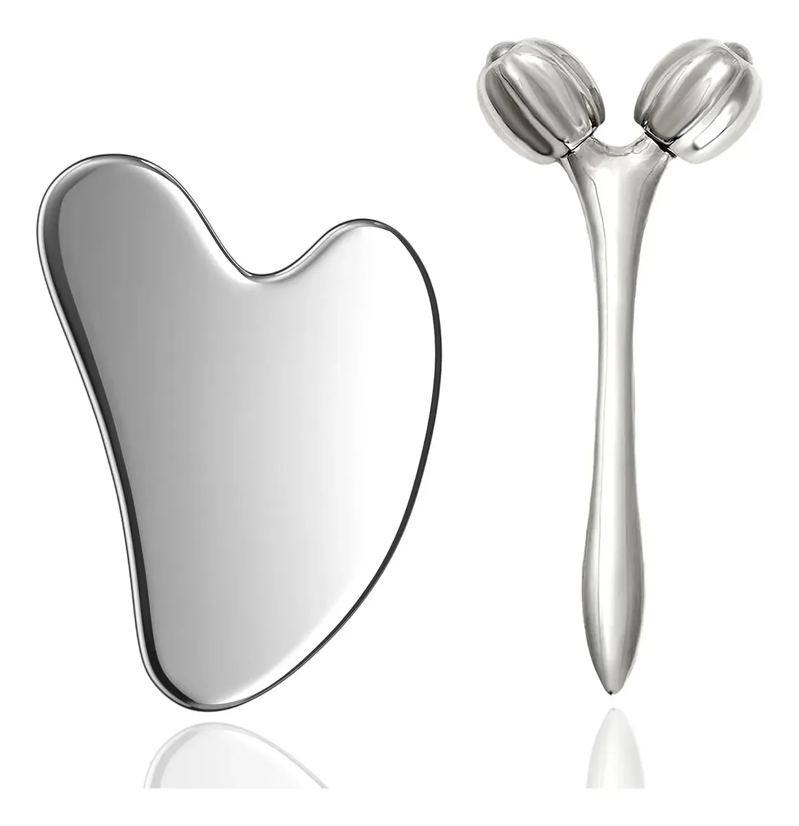 Ferramentas faciais de aço inoxidável Hysotok Gua Sha, R