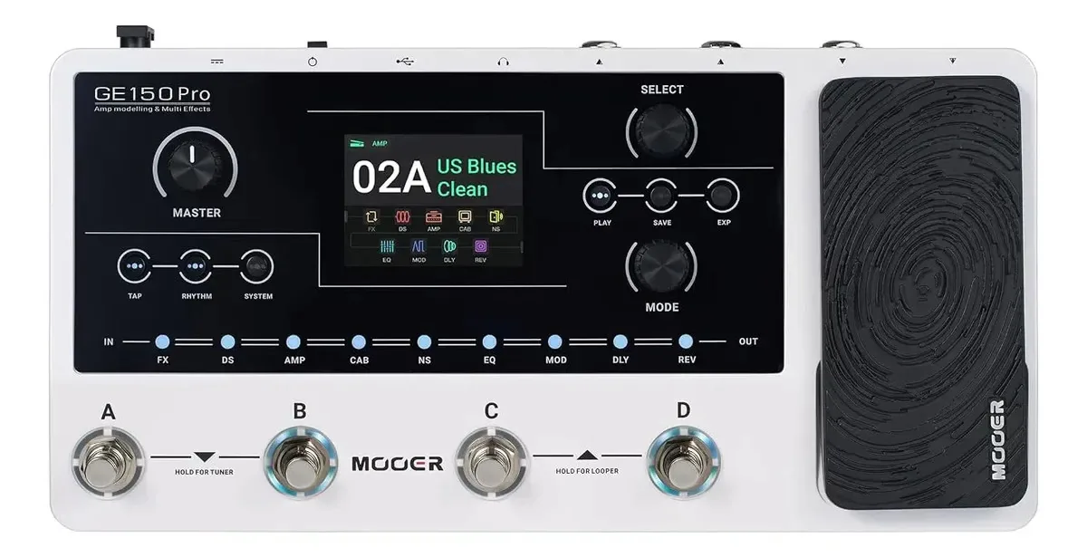 Processador de múltiplos efeitos para guitarra elétrica 200