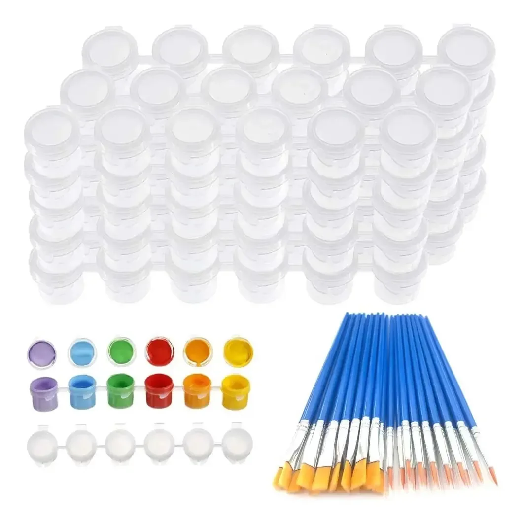 20 tiras de tinta vazias, frascos de tinta, recipientes