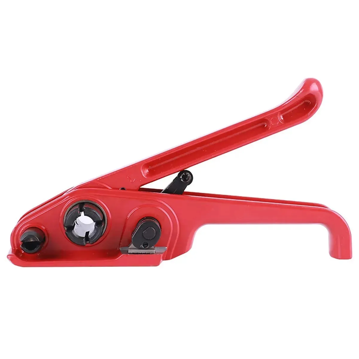 Manual de tensionador e selador de chamas de plástico