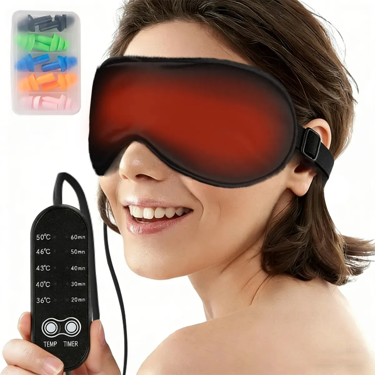 Máscara Térmica para Olhos Secos, Kits de Máscara para Dormir
