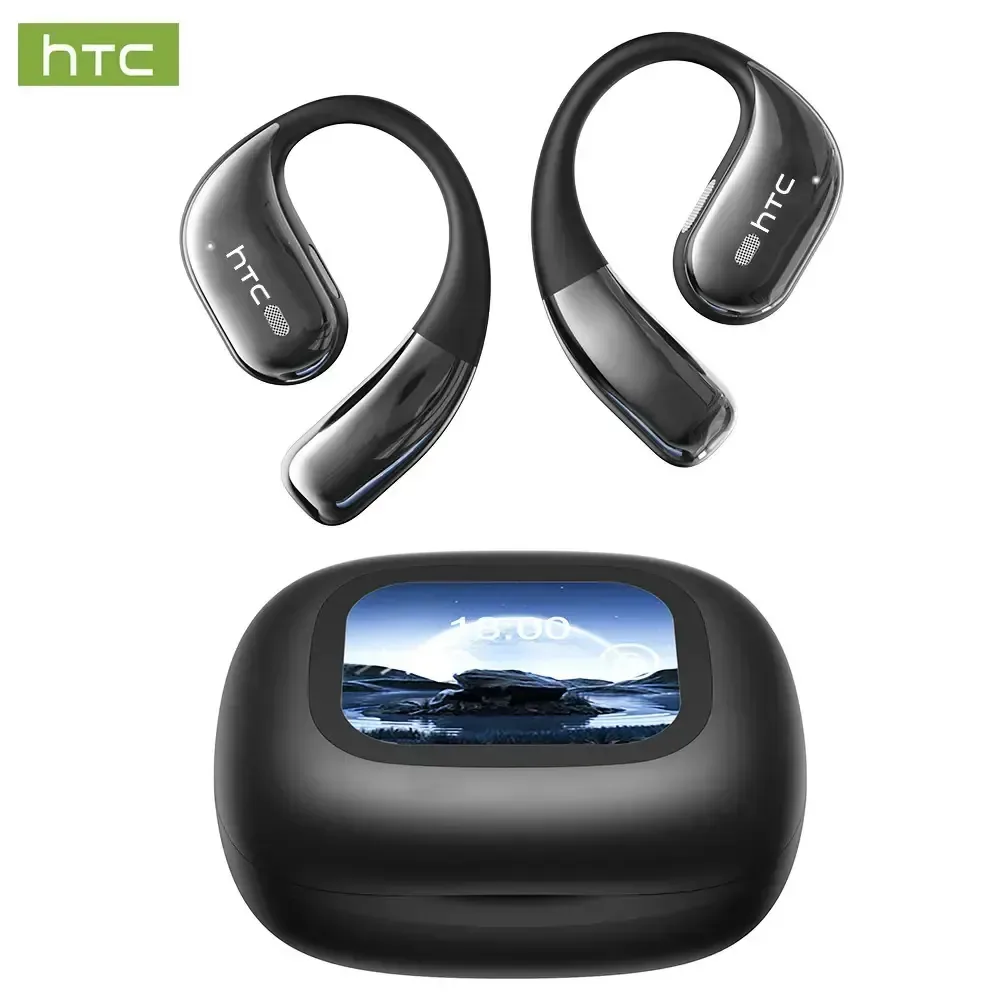 Fones de ouvido sem fio Htc Ne77 Ia Tradutores Ipx5 Impermeáveis Bluetooth 6.0 Com tela sensível ao toque Você pode traduzir 135 idiomas Com fones de ouvido iOS e Android