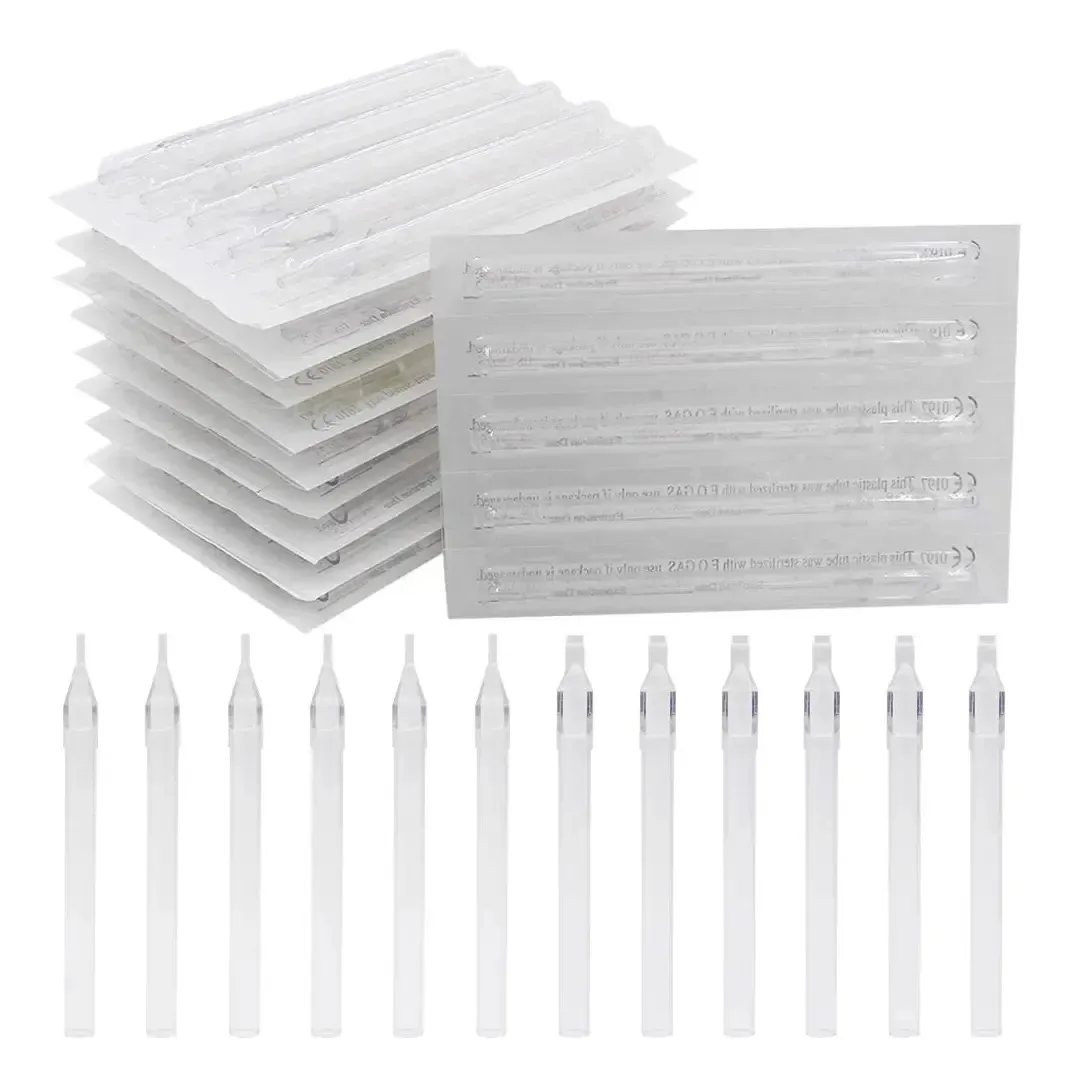 Autdor - Tubos de tatuagem descartáveis de 100 unidades, ponta descartável, para 3 Rl, 5rl, 7rl, 9rl, 3rs 5rs 7rs 9rs 51m, 71m, 7m1, agulhas de tatuagem, pontas redondas, Magnum For Tattoo Supplies