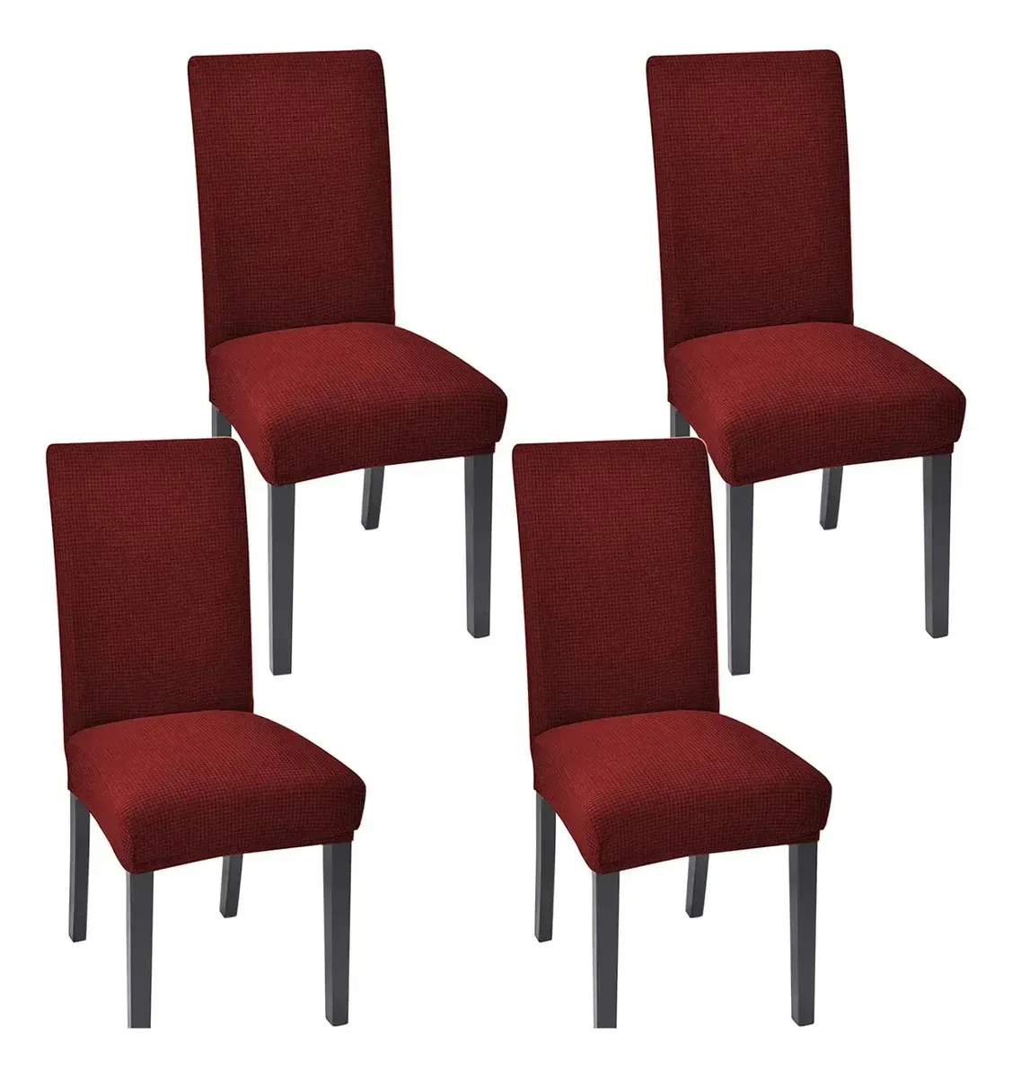 Conjunto de 4 capas para cadeiras de jantar, capas para cadeiras