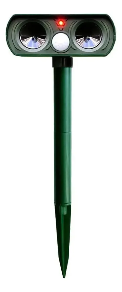 Repelente ultrassônico de animais Staright com sensor de movimento Repelente de pragas externo movido a energia solar Repelentes de jardim impermeáveis para camundongos, ratos, esquilos, gambás, racc