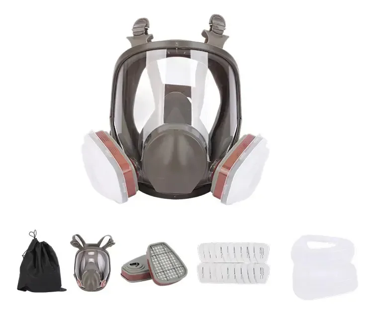 Máscara de gás facial 6800 e filtros respiratórios, 25 unidades de filtros de 25 unidades