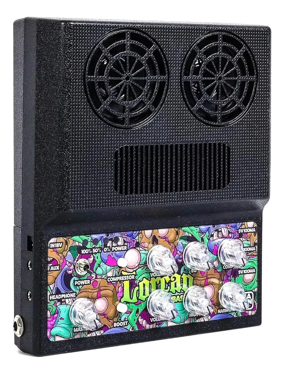 Amplificador de baixo portátil de 20w com Bluetooth e efeitos - preto