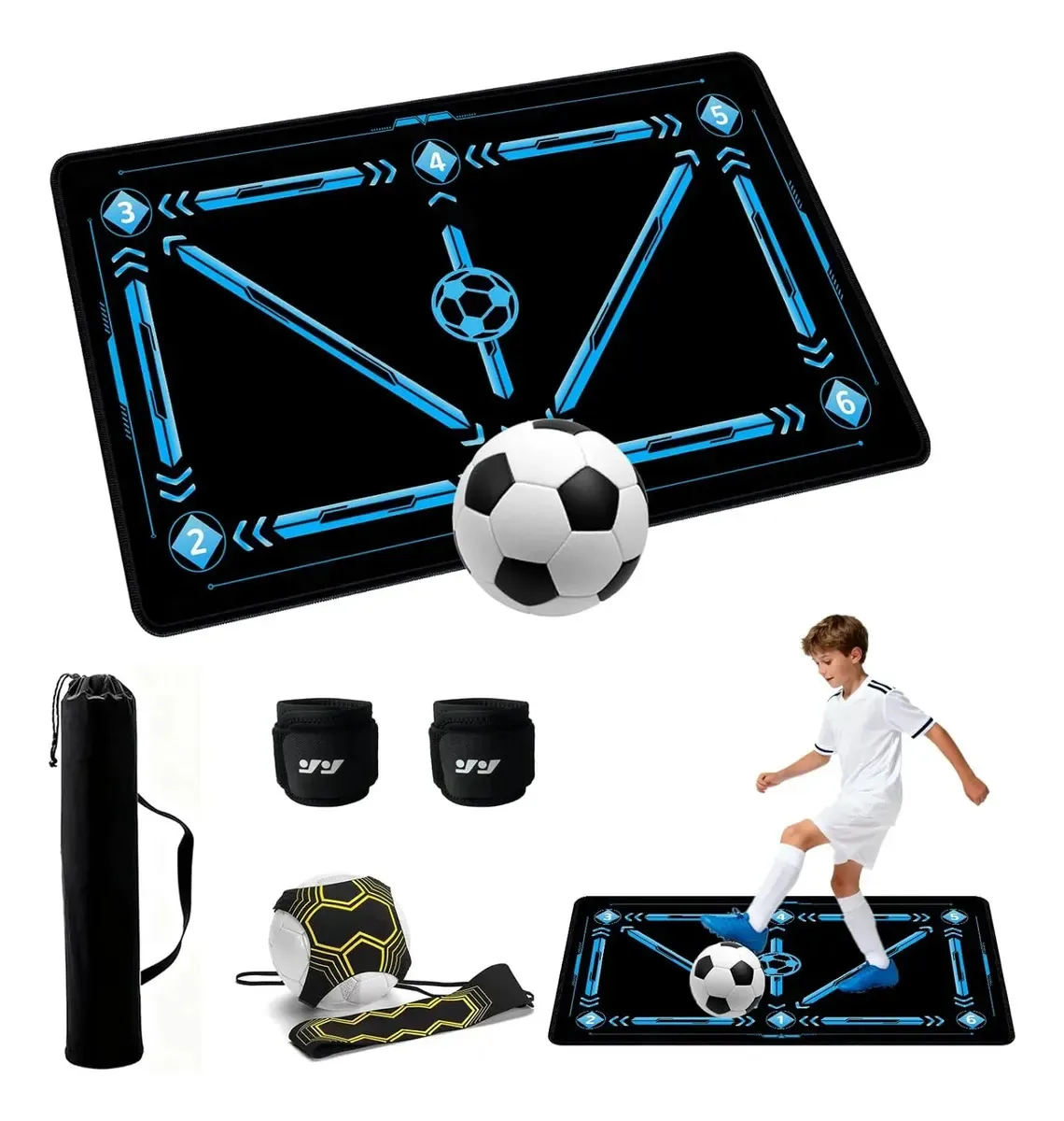 Equipamento de treinamento de futebol, tapete de treinamento