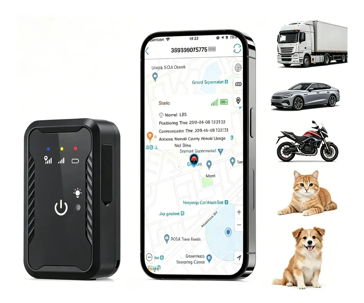 Rastreador GPS 4G para Veículos com App em Tempo Real, Localizador de Frotas, Carros, Motos e Caminhões com Rastreamento Via Satélite