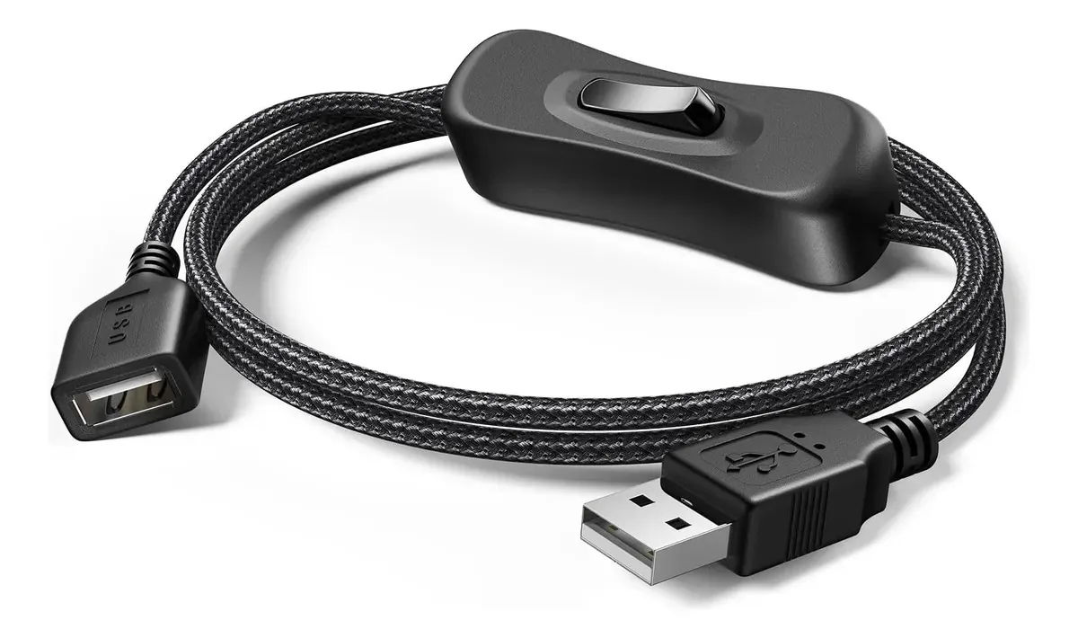 Cabo de extensão de switch USB Android, dados reais