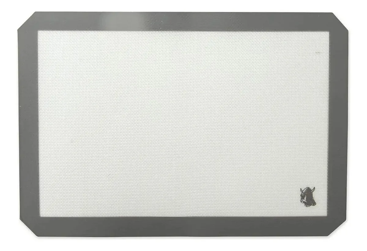 Tapete de cozimento de silicone antiaderente cinza