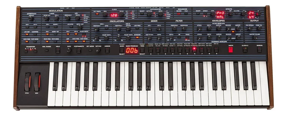 Sequential LB-6 - Sintetizador analógico polifônico