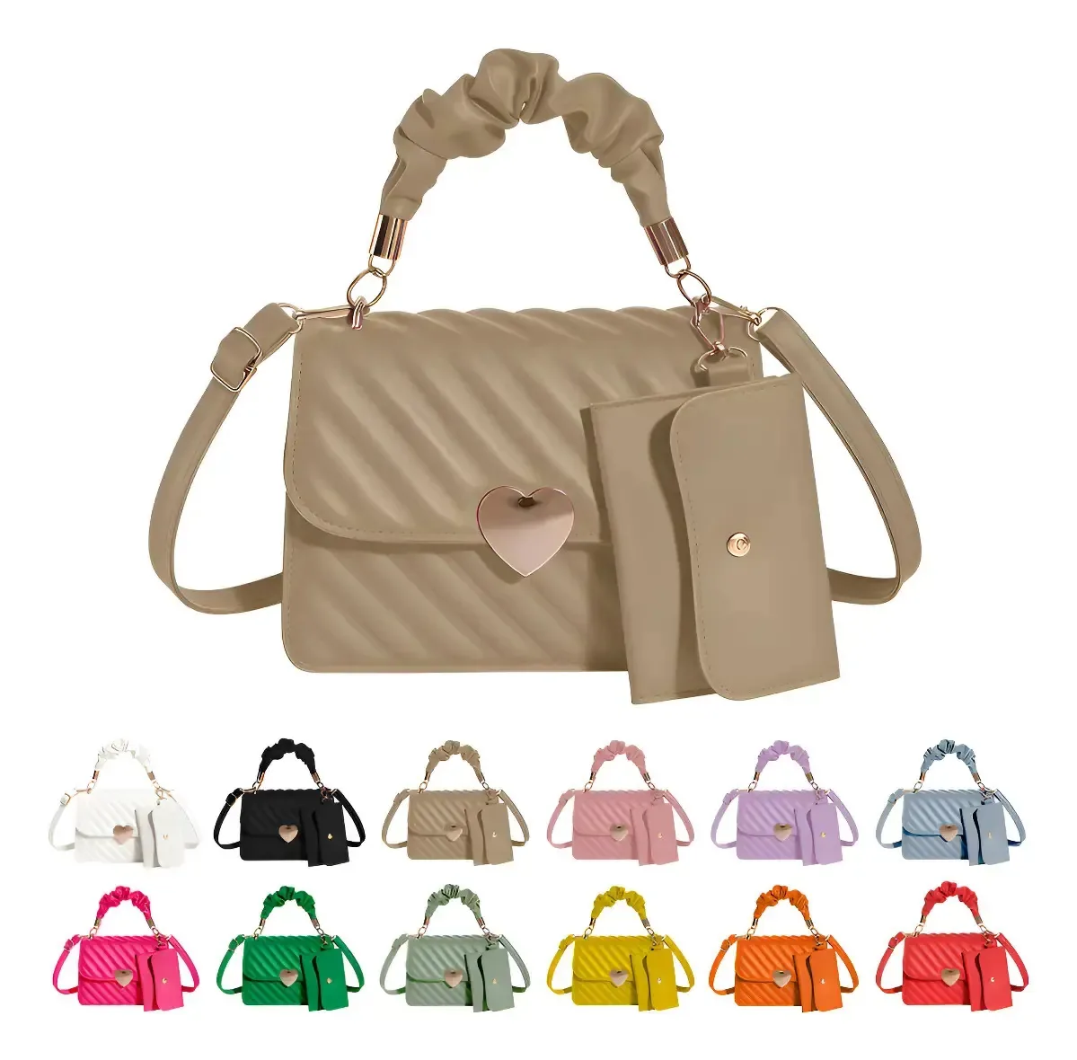 Bolsa transversal anthichen bolsas para dama,bolsas,mujer - cáqui