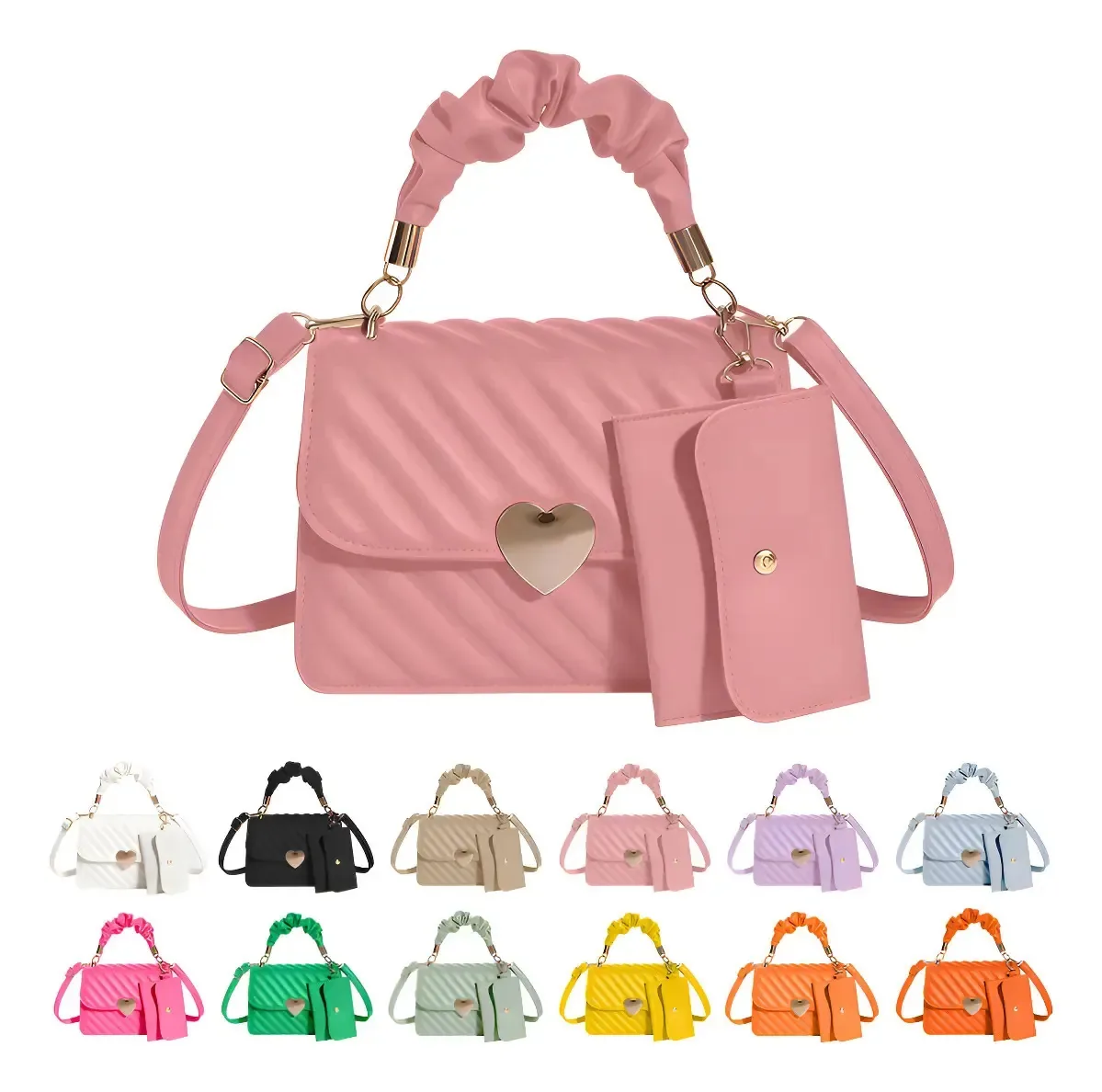 Bolsa transversal anthichen bolsas para dama,bolsas,mujer - rosa-pálido