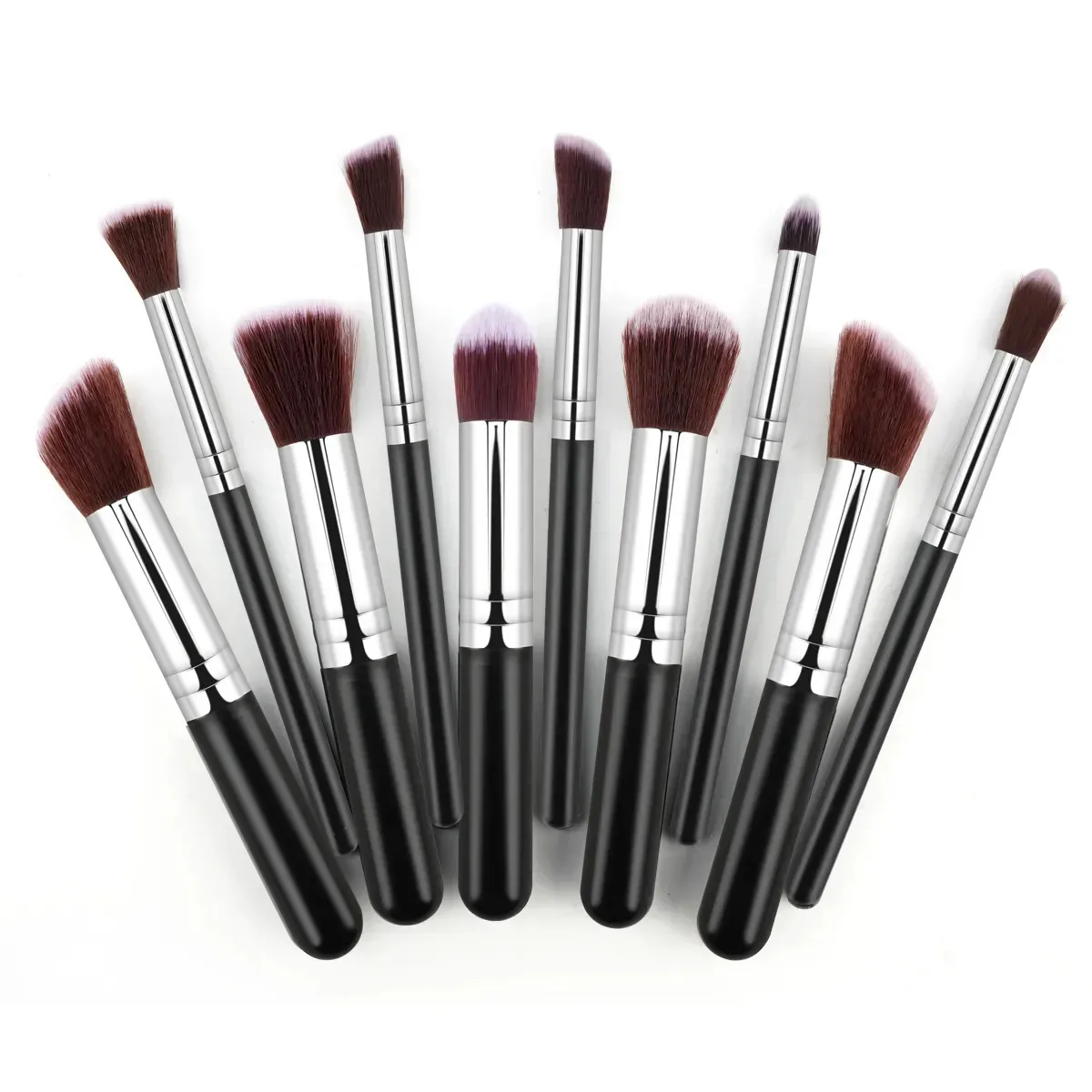 10pcs Pincel Maquiagem Profissionais Multifuncional Macio Kit Pincel Maquiagem,pincel Base Pincel Blush Portátil Kit Pinceis De Maquiagem