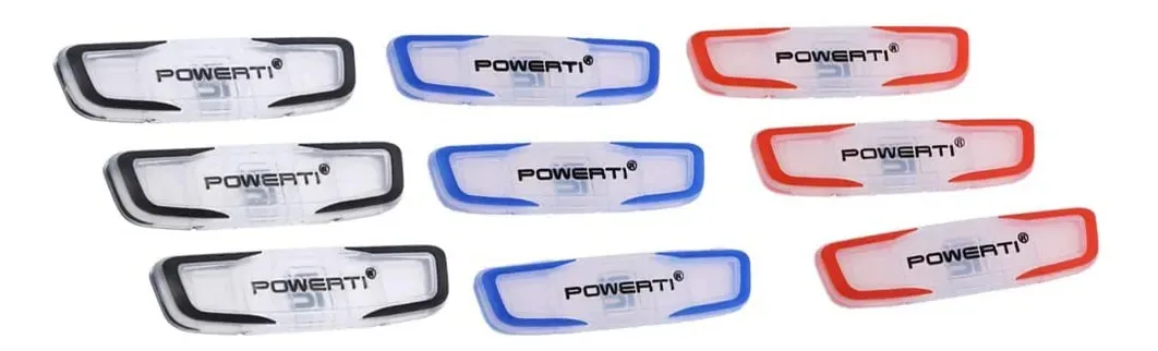 Conjunto de 9 cordas de silicone Sm Sunnimix para raquete de tênis, amortecedores de vibração de reposição