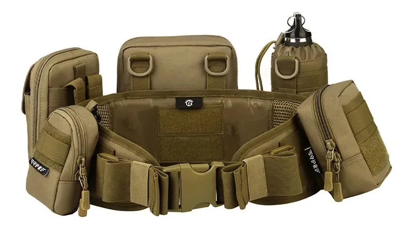 Homens Exército Militar Caça Acessórios Molle Cintura Tático