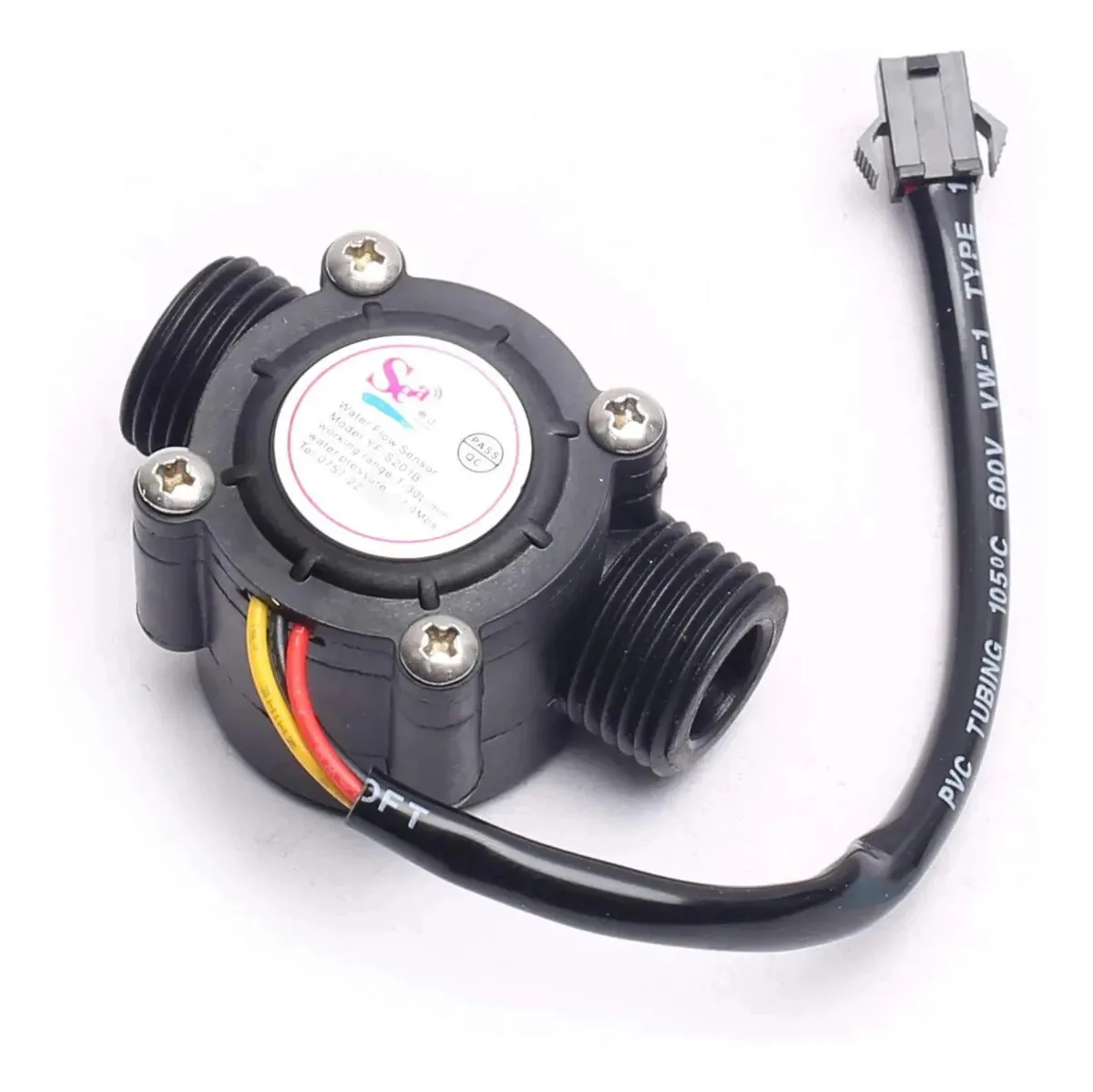 Medidor de vazão de água com interruptor de sensor Hall 1/2 1