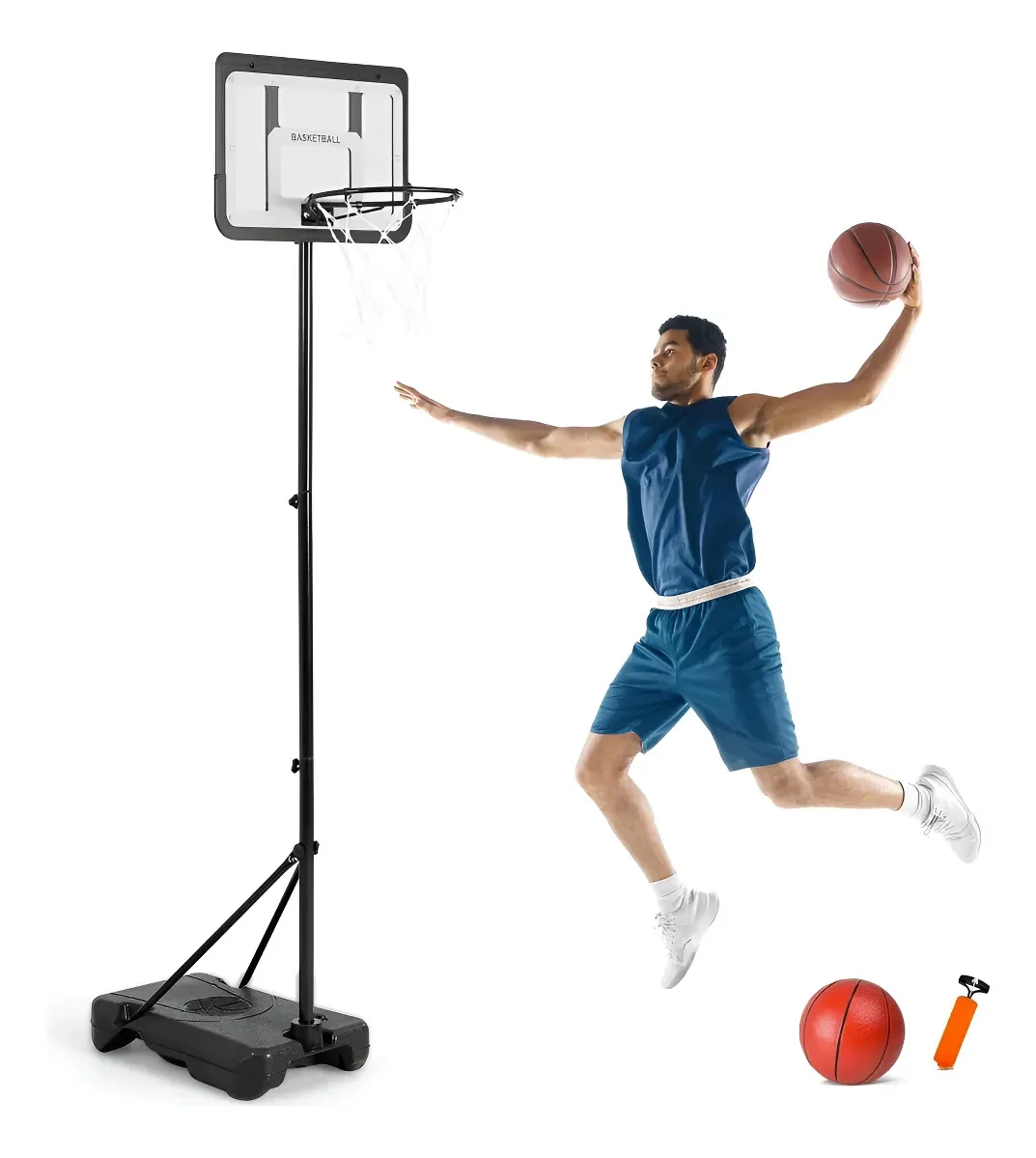 Cesta de basquete Placa ajustável portátil de basquete