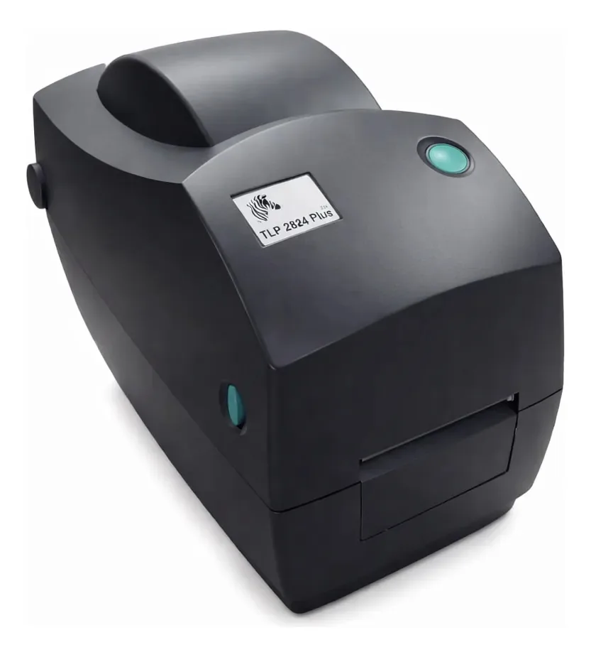 Impressora Térmica Zebra TLP 2824 Plus para Etiquetas, Preta e Com USB