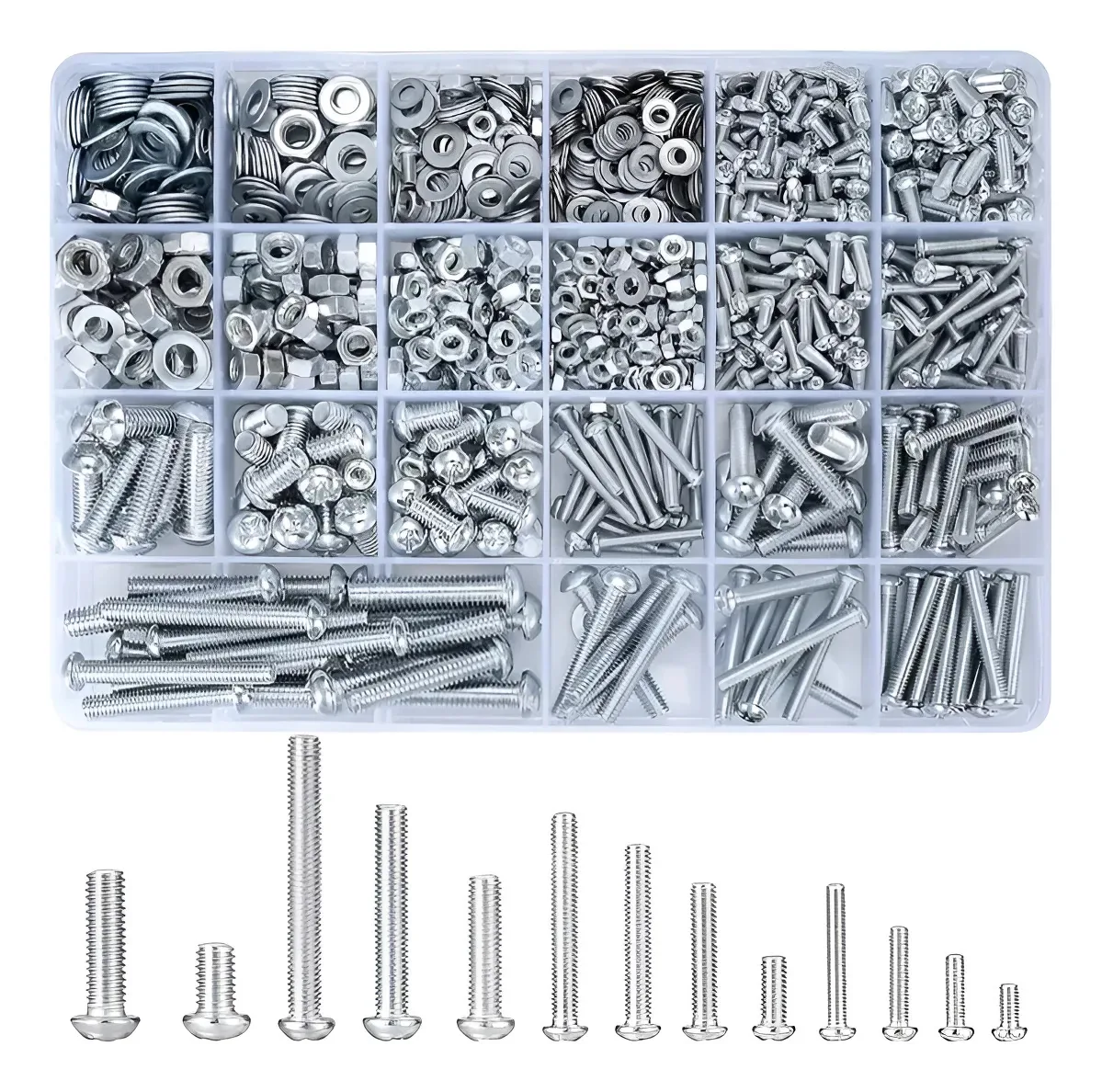 Kit de parafusos, porcas e porcas 1112