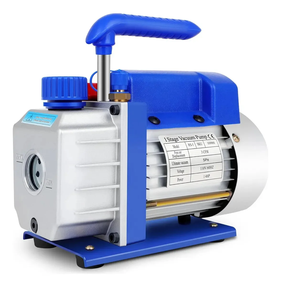 Bomba de vácuo de palhetas rotativas 3cfm 1/4 Hp 110v