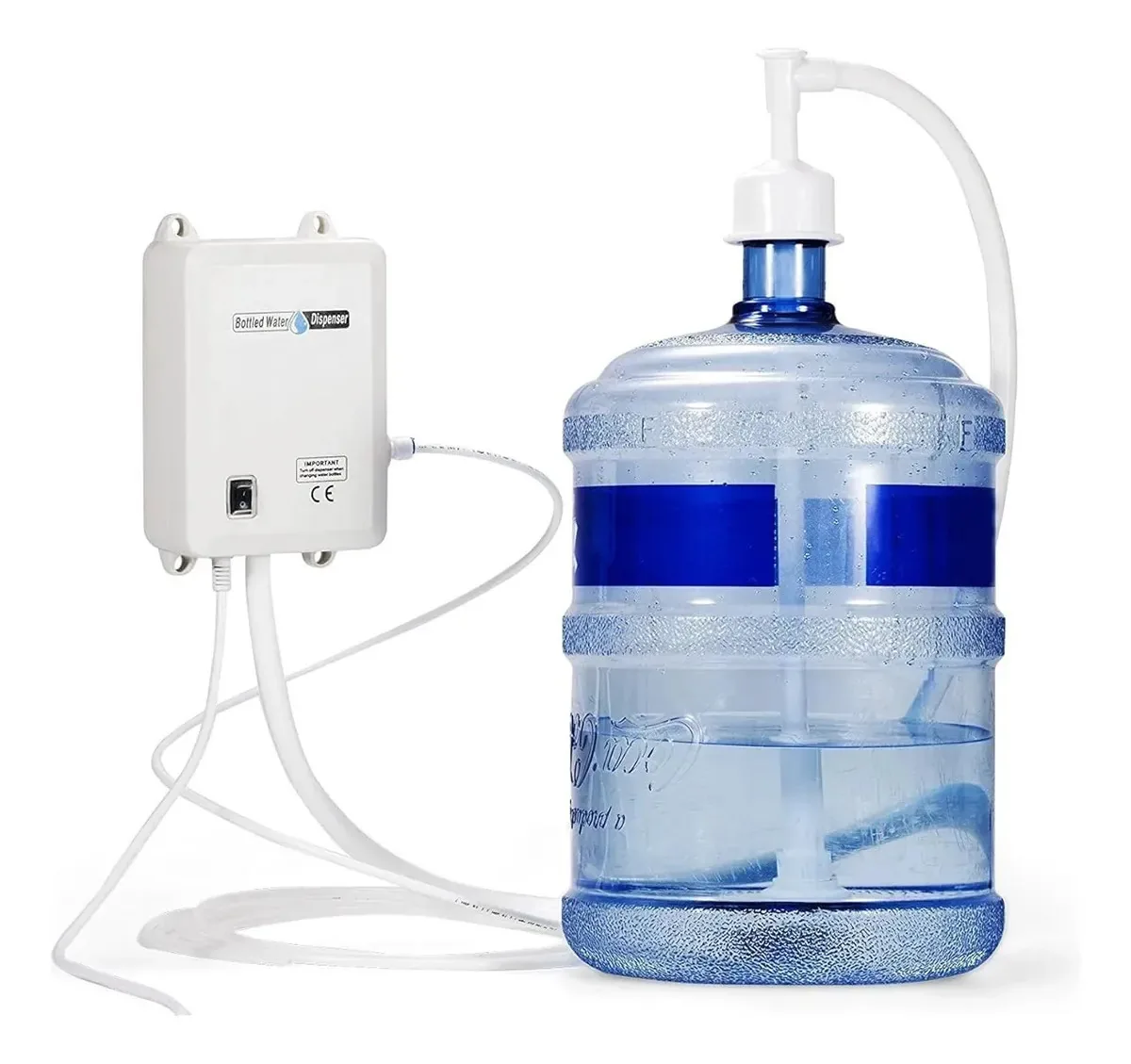 Dispensador elétrico automático de água para 5 galões brancos