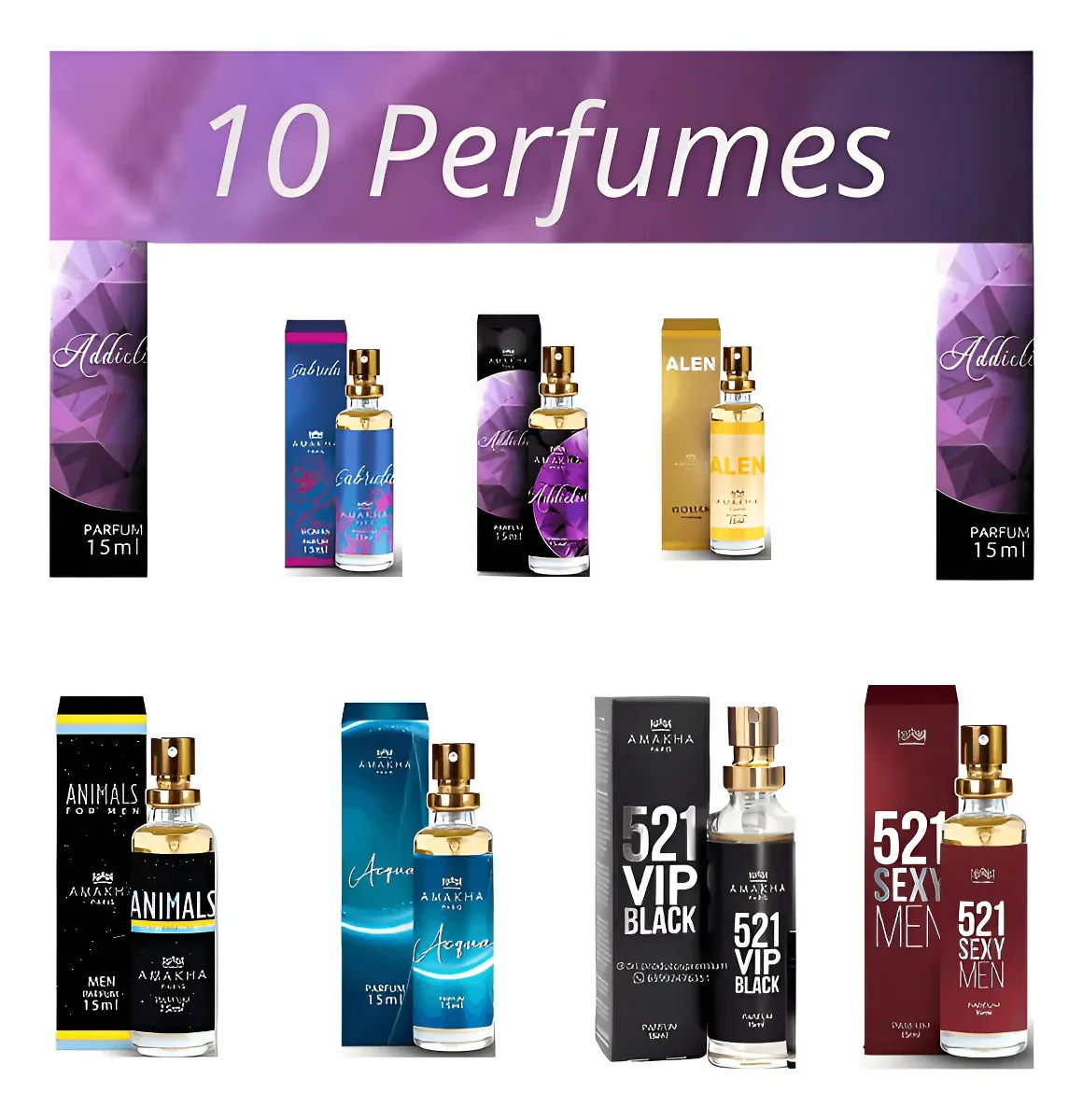 10 Perfumes Amakha Paris 15ml Angelina / Alen