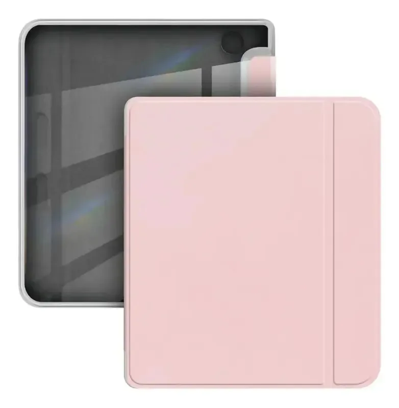 Capa transparente premium + 2 micas para Kobo Libra, cor rosa