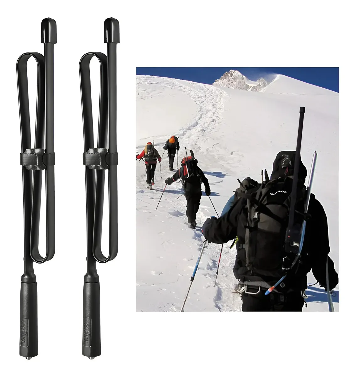 Antena Bingfu Dobrável Cs Tática Vhf Uhf 136-520mhz 79cm