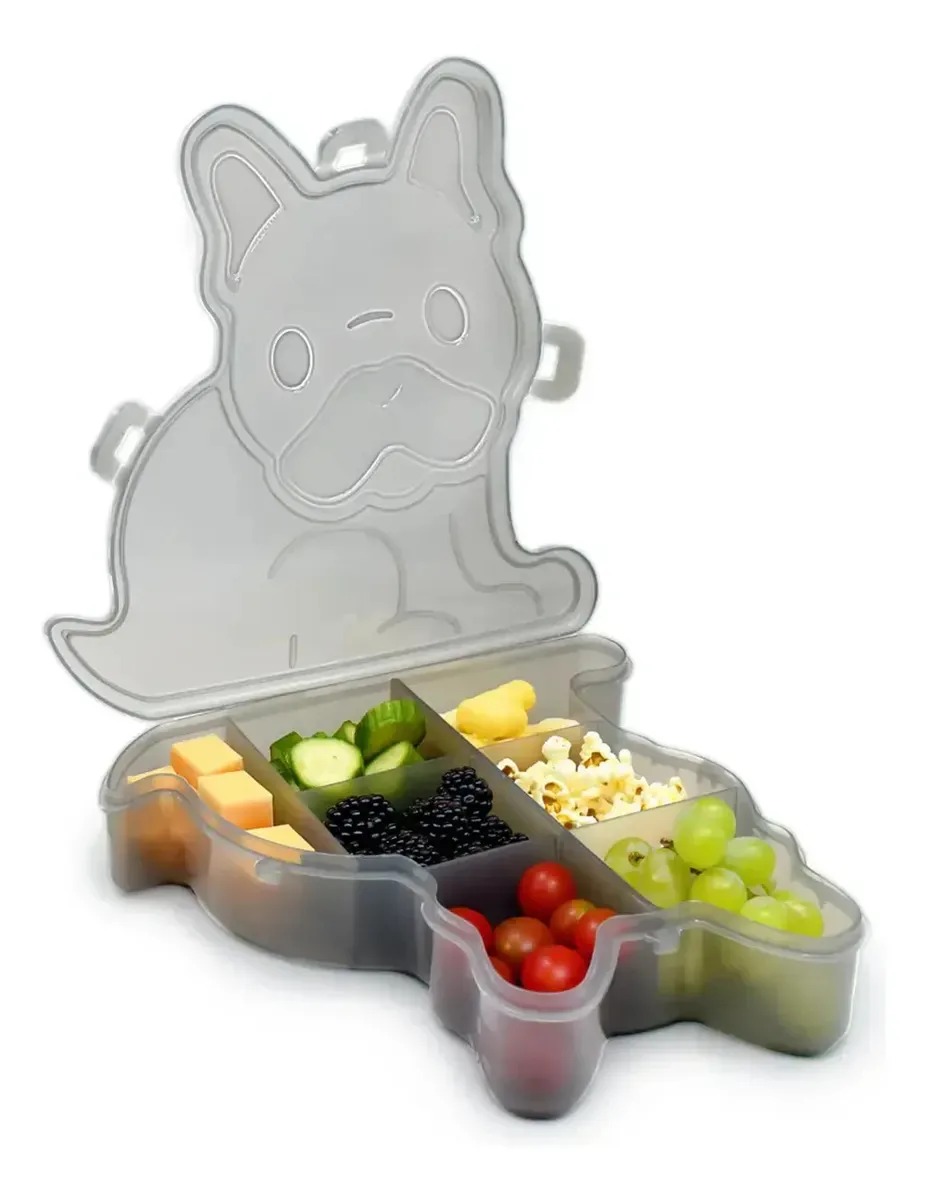 Recipiente para lanches Animal Melii Dog Color Caixa de lanches